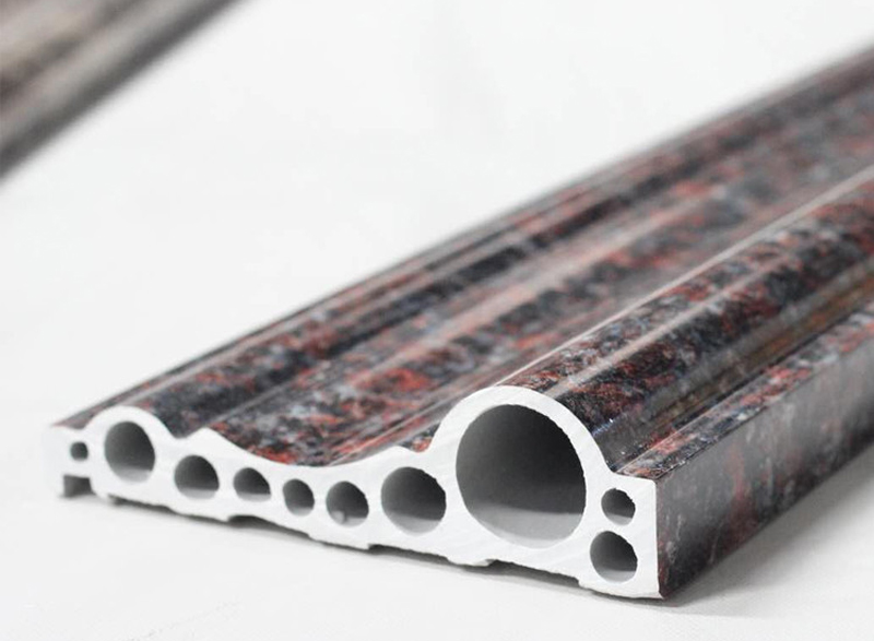 紅棕色石塑電梯門(mén)套